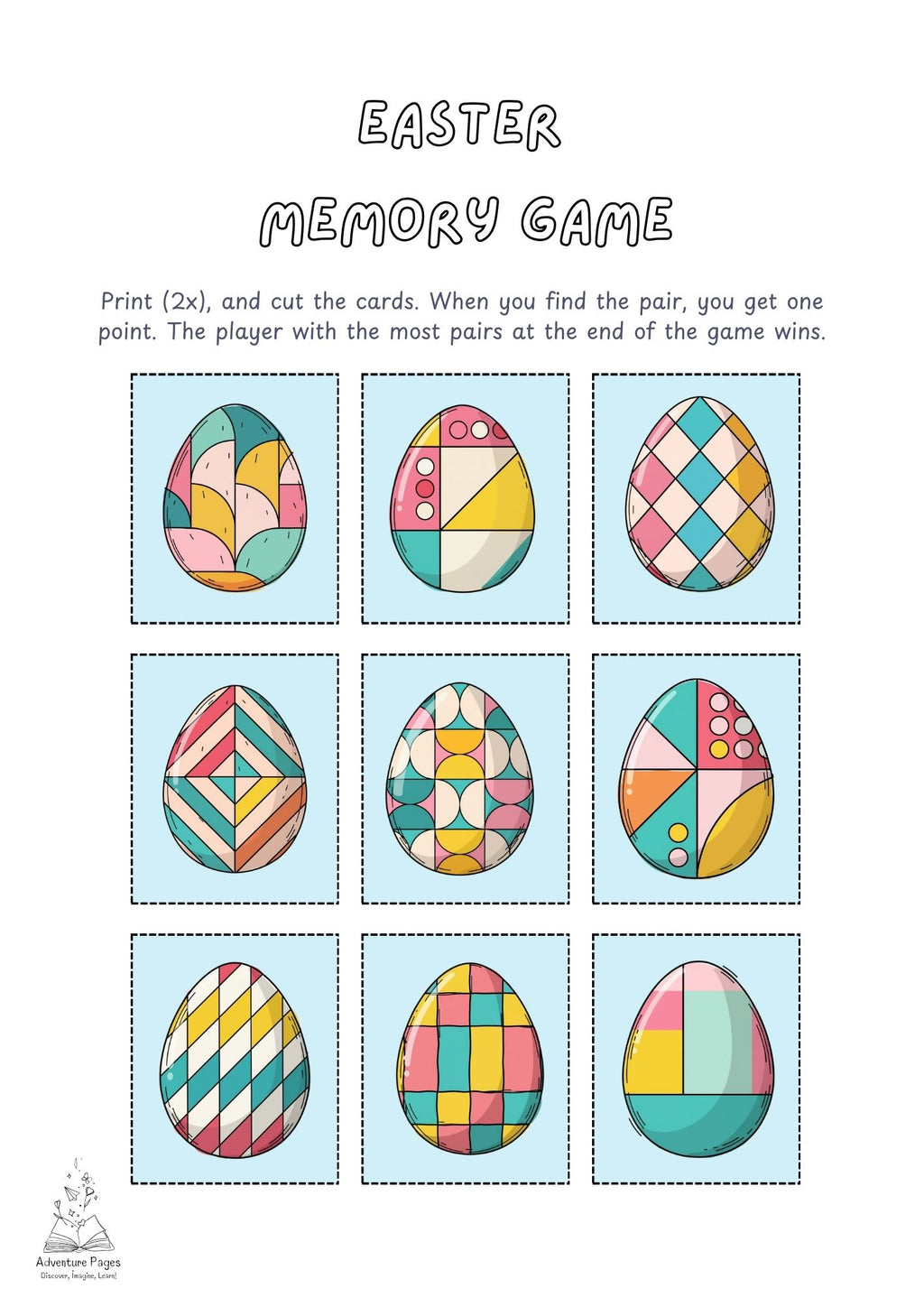 Easter Activity Pack For Kids | FREE