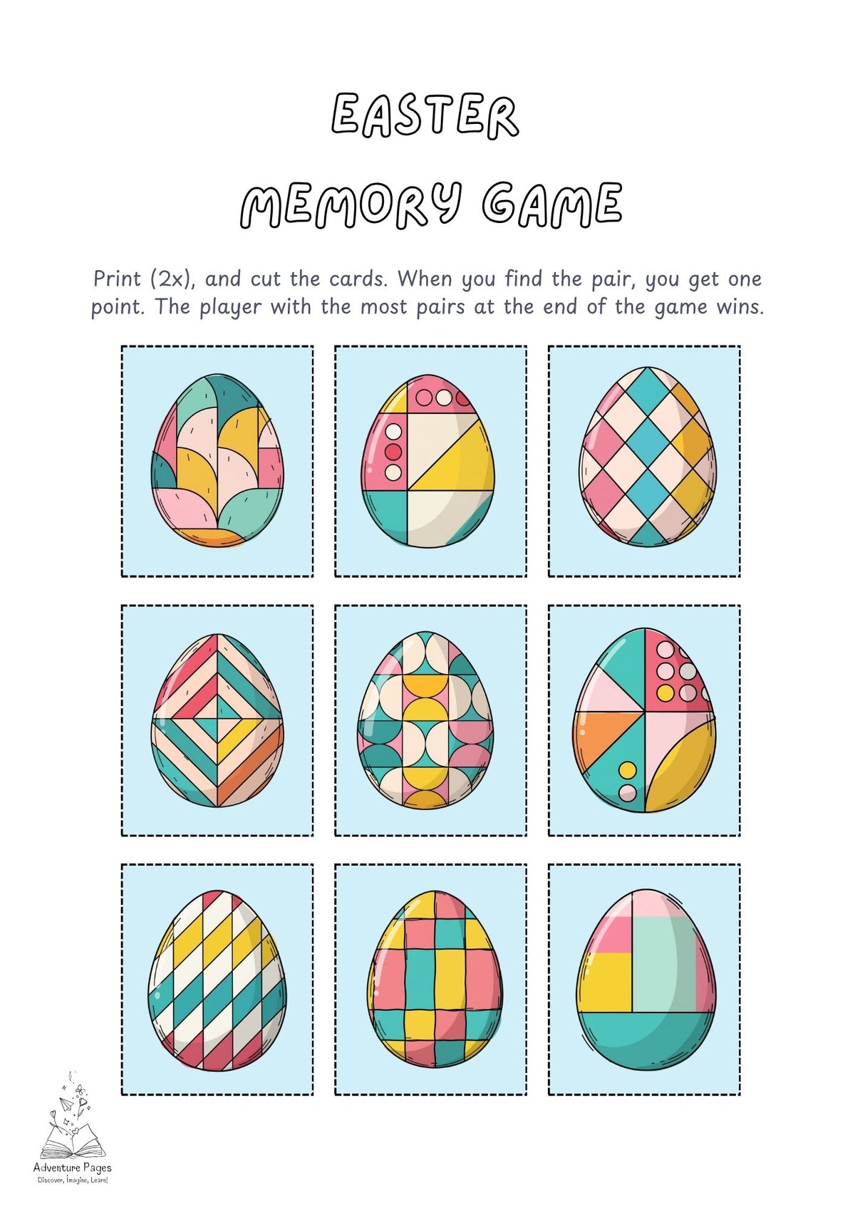 Easter Activity Pack For Kids | FREE