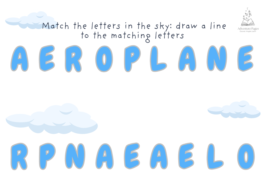 Plane Trip Activity Pages