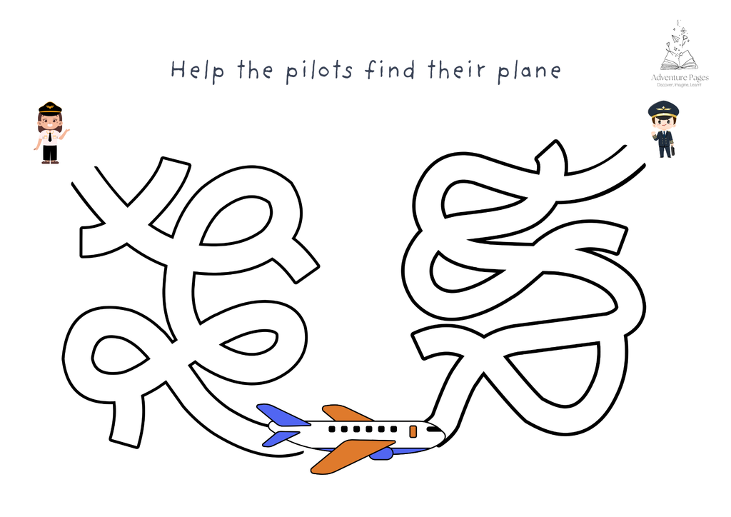 Plane Trip Activity Pages
