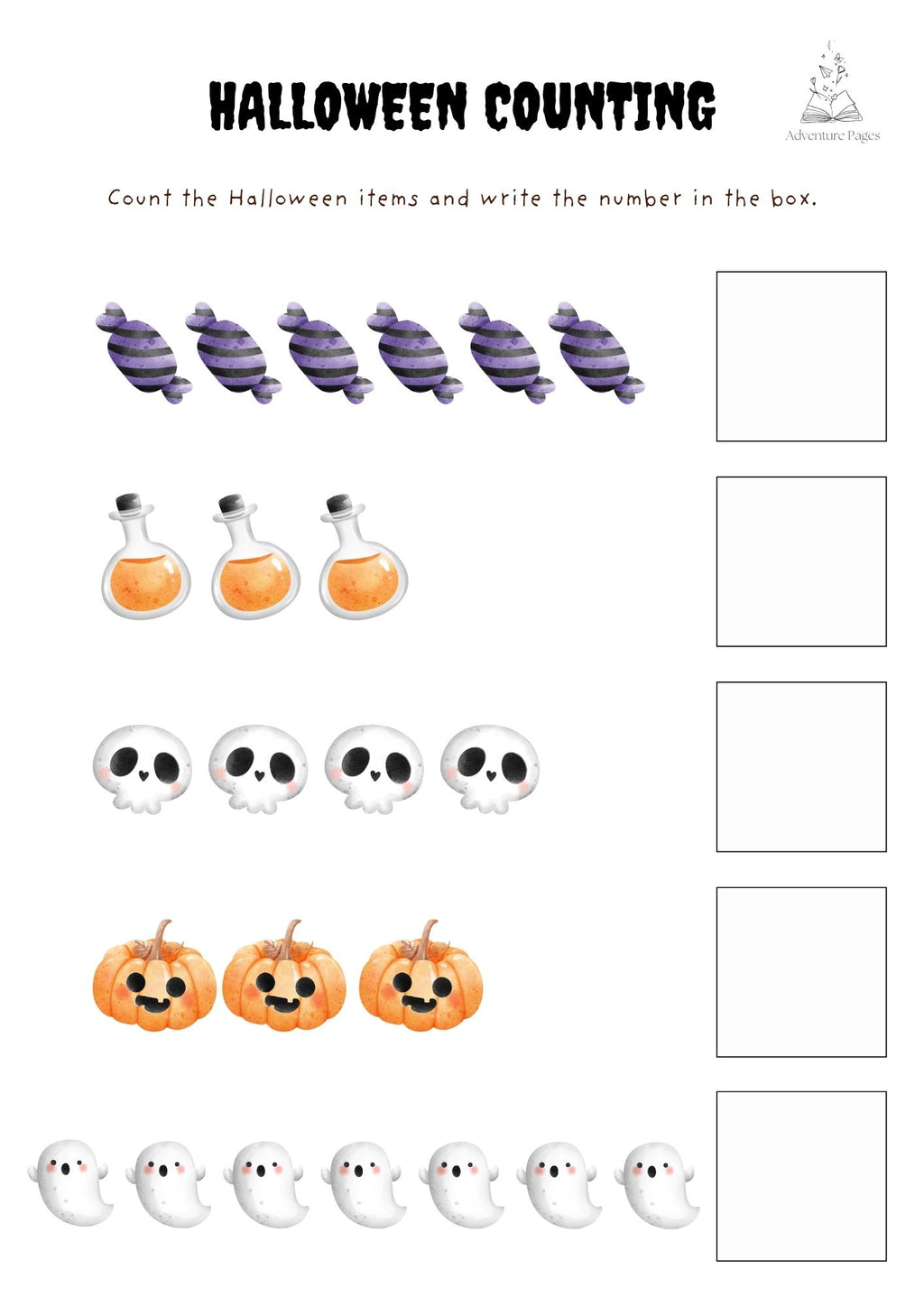 Halloween Activity Pages
