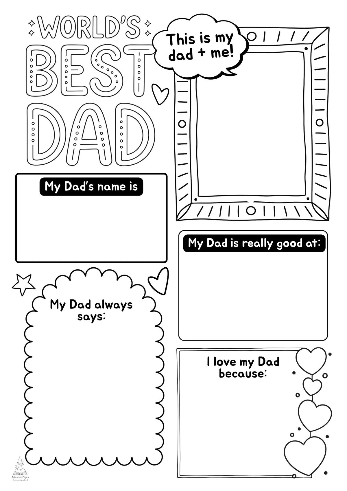 Father's Day "About My Dad" Printable | FREE