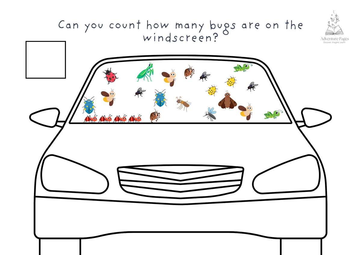 Road Trip Activity Pages