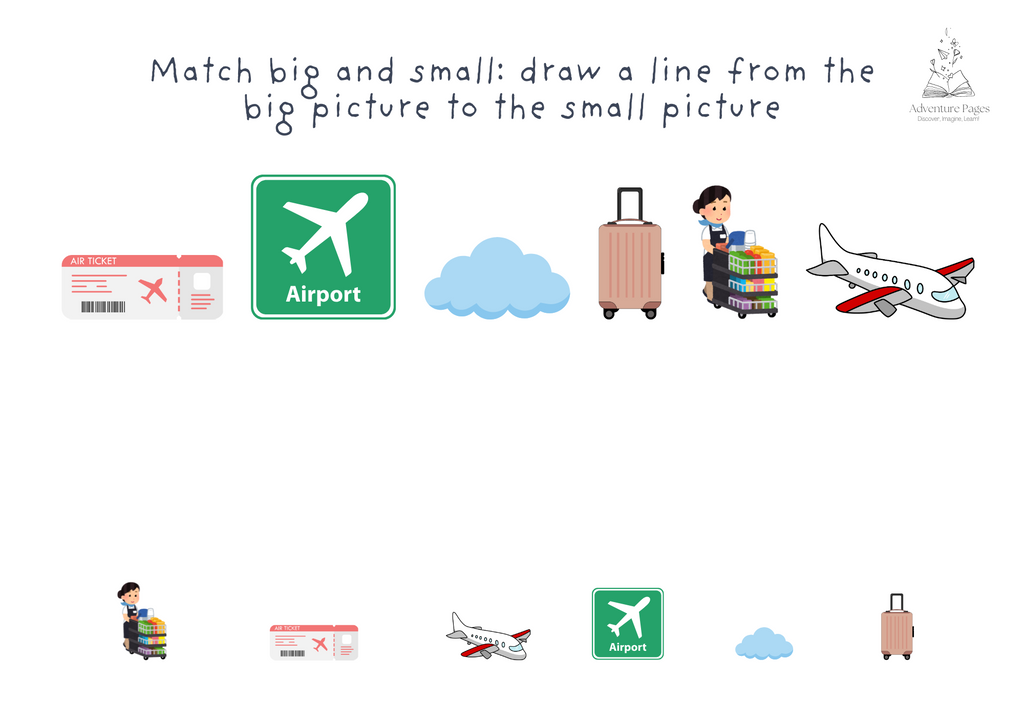 Plane Trip Activity Pages
