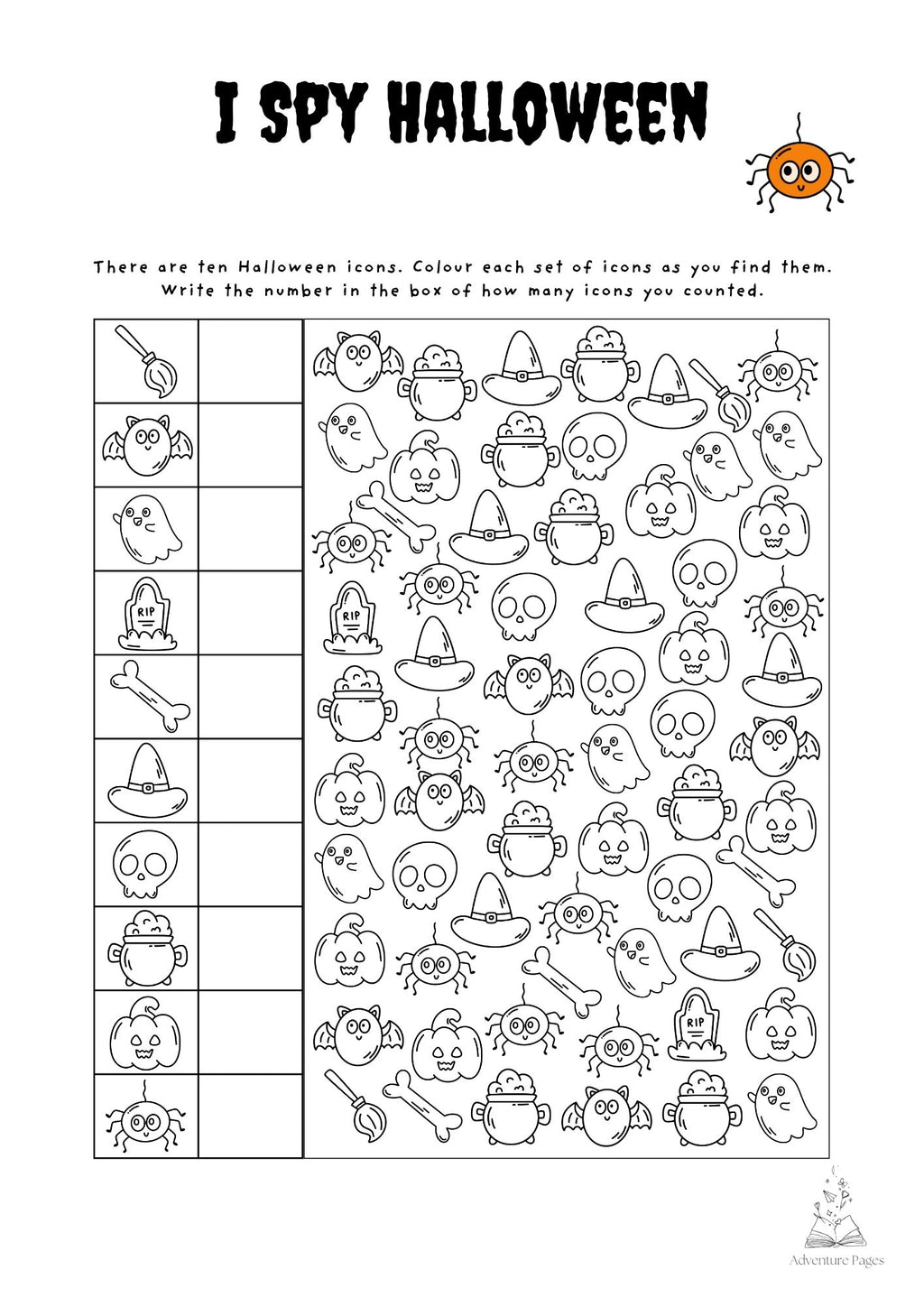 Halloween Activity Pages