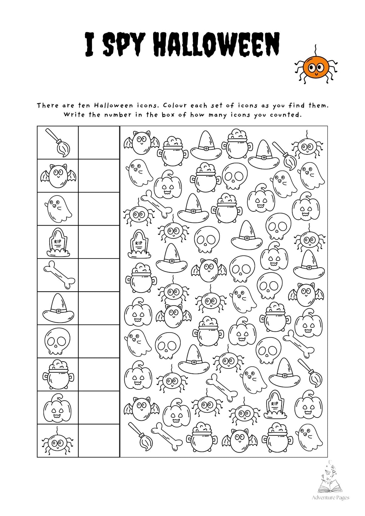 Halloween Activity Pages