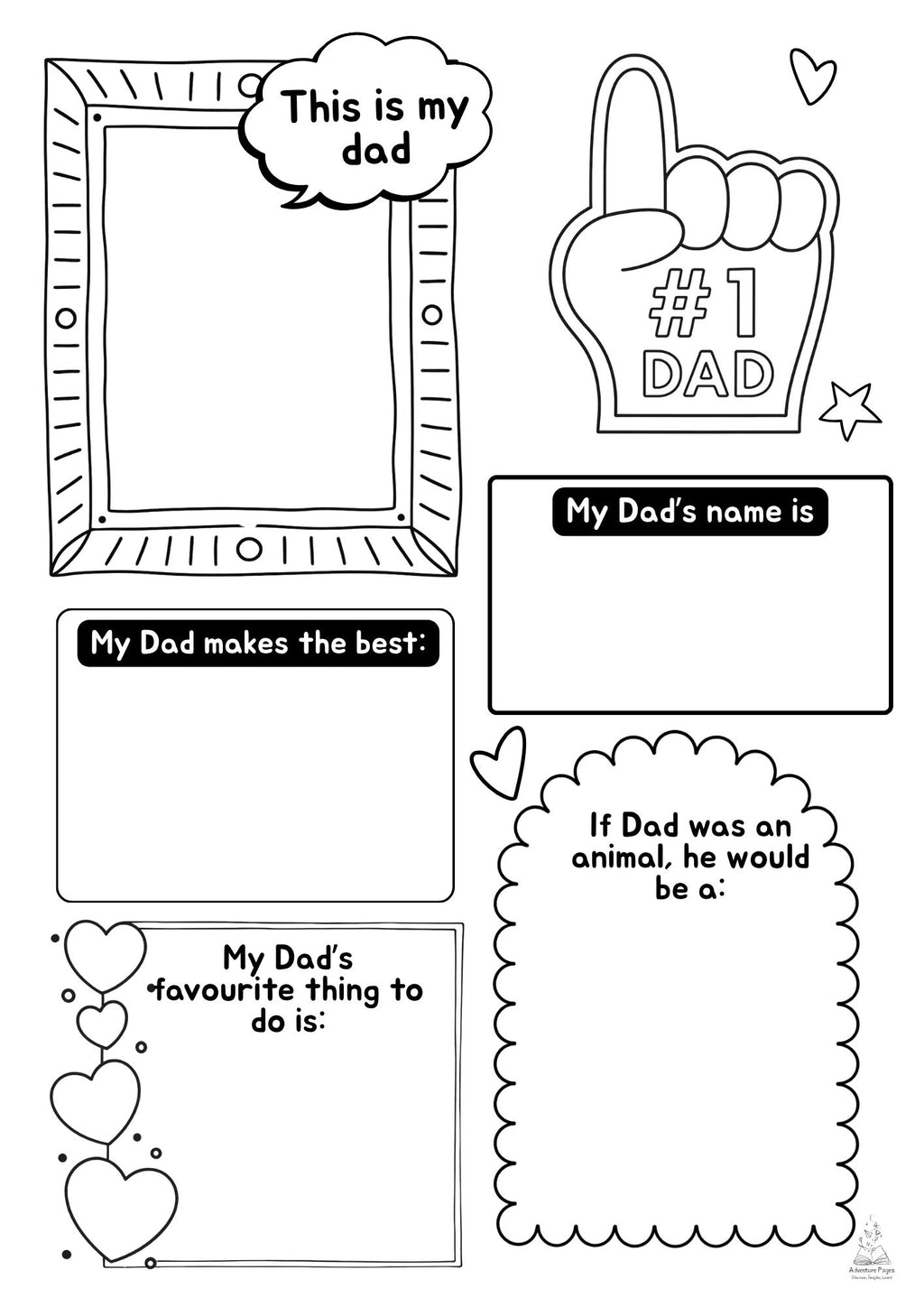 Father's Day "About My Dad" Printable | FREE