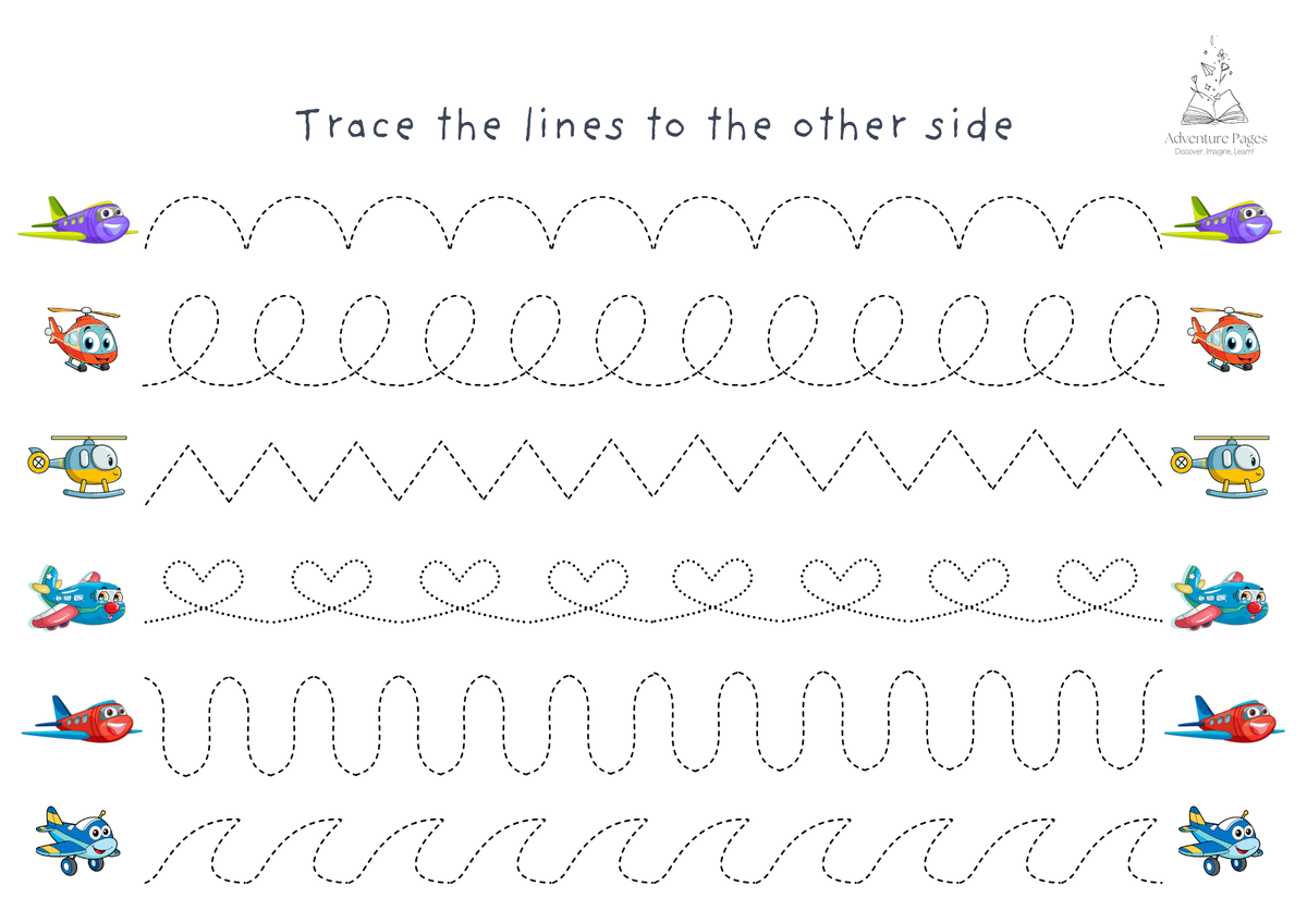 Plane Trip Activity Pages