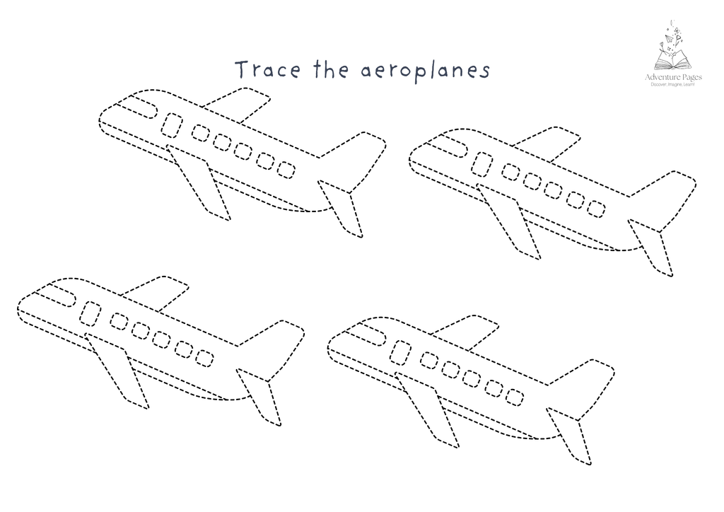 Plane Trip Activity Pages