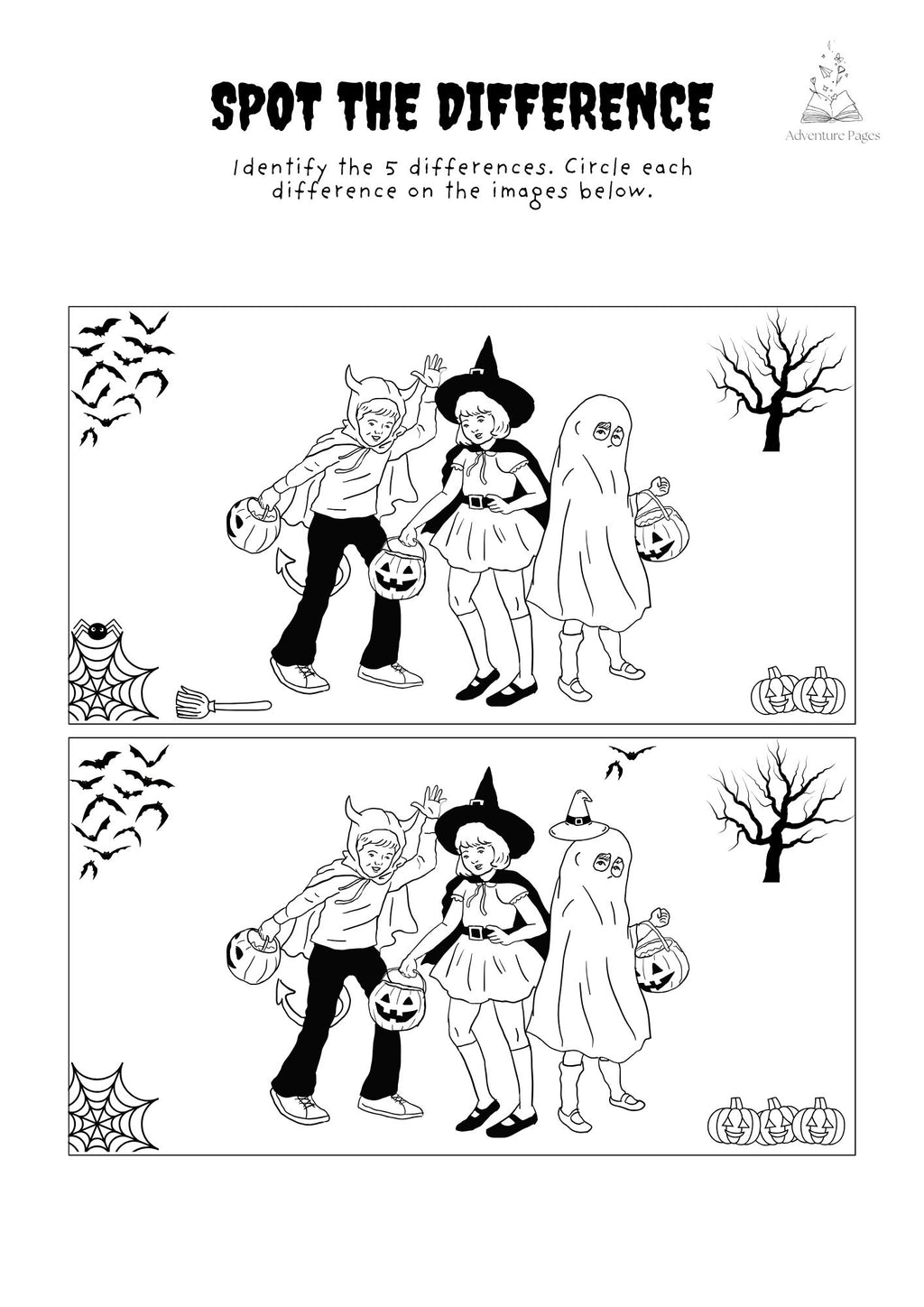 Halloween Activity Pages