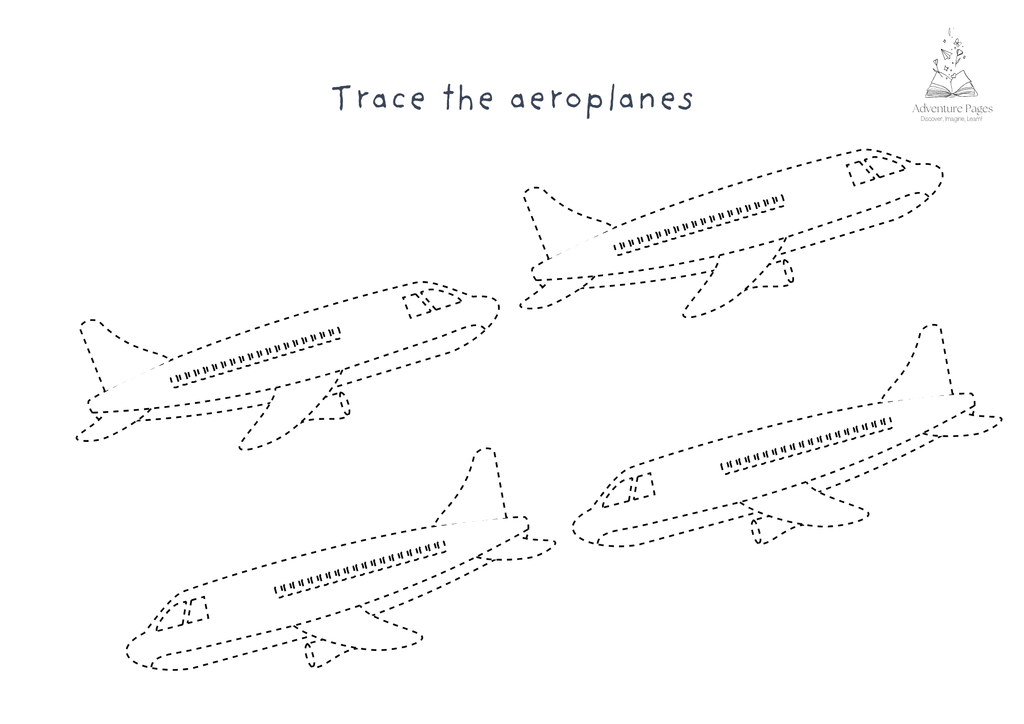 Plane Trip Activity Pages