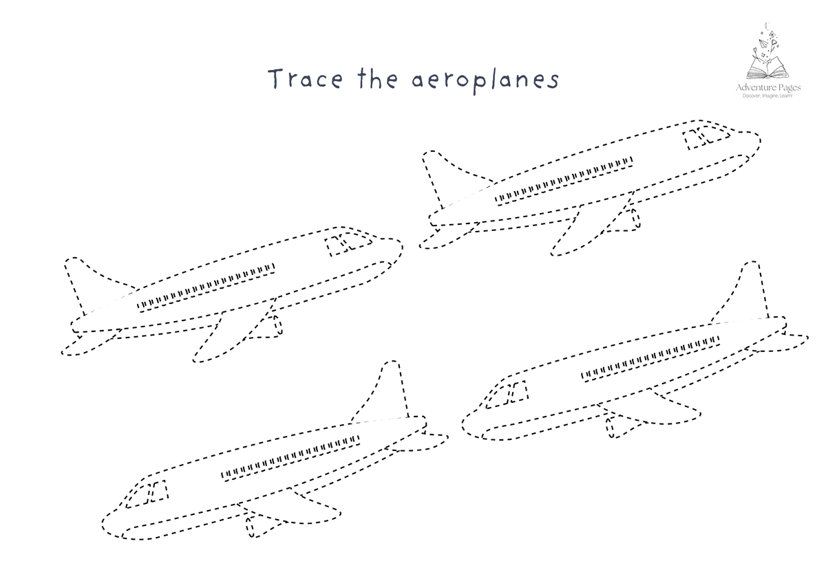Plane Trip Activity Pages
