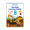 Adventure Pages Month 8: Construction Zone | Construction Themed Preschool Activities | Printable Construction Worksheets | Ages 3–5
